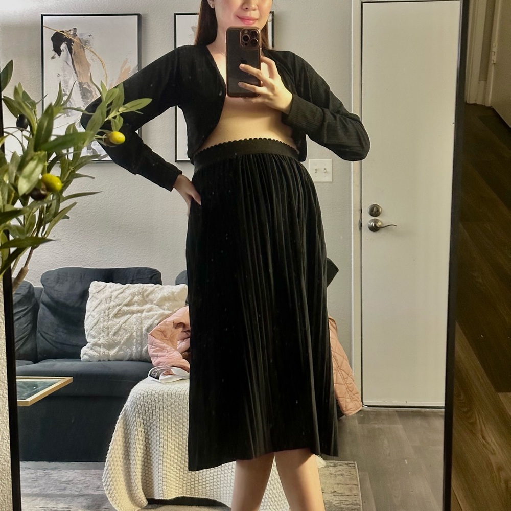 Velvet Long Skirt